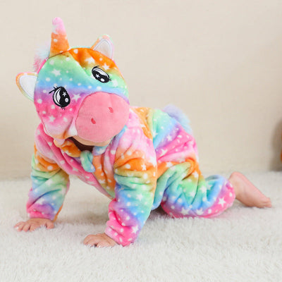 costume halloween bébé licorne arc en ciel