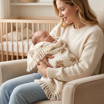 COUVERTURE BEBE LEGERE | Douce et Sécurisante™ - Bébé Touriste