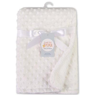 couverture polaire bébé blanc