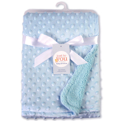 couverture polaire bébé bleu