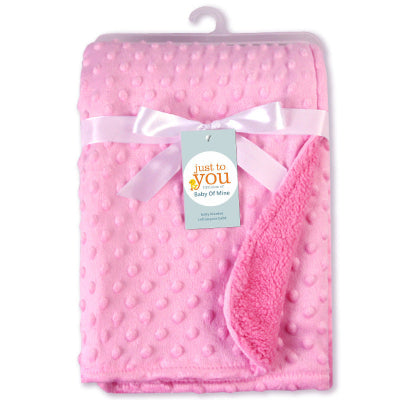 couverture polaire bébé - rose