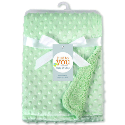 couverture polaire bébé vert