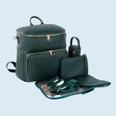 sac a langer vert - cuir PU