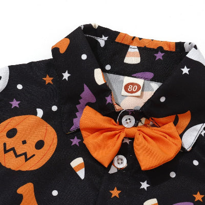 ensemble Halloween pour garçon - noir - détail