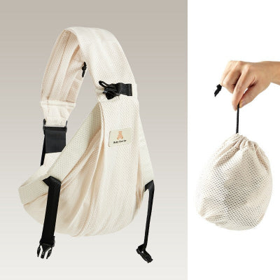 écharpe de portage beige avec rangement 