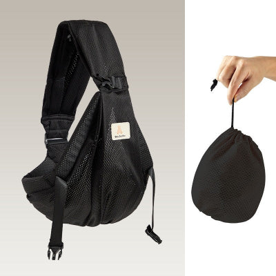 écharpe de portage noire avec rangement 