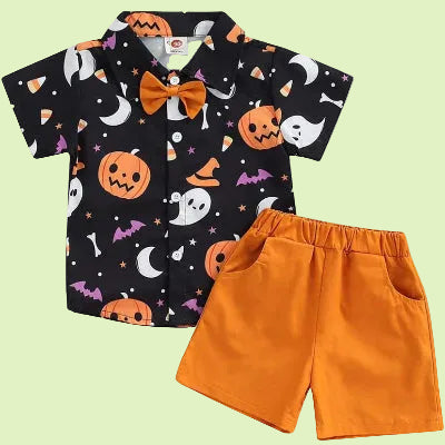 ensemble Halloween pour garçon noir