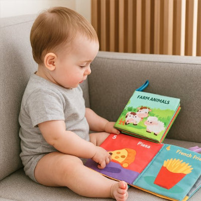 Livre bébé en tissu | Eveil Sensoriel™