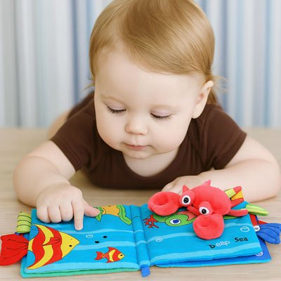 livre bebe en tissus