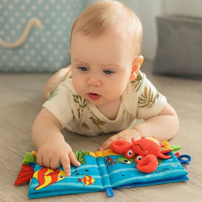 livre bebe en tissus