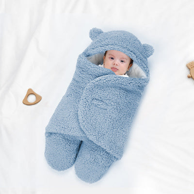 gigoteuse bébé - nid d'ange bleu pour hiver - sac couchage bébé