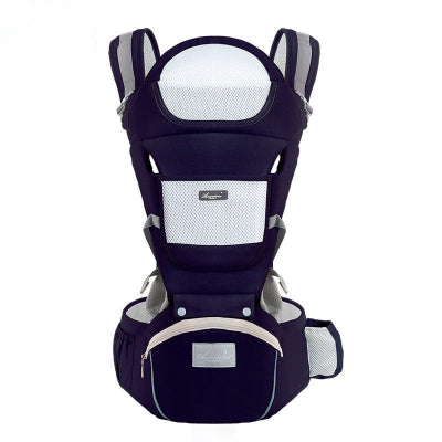 porte bebe bleu nuit en coton pure