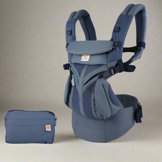 Porte Bébé - BreathBabyBag™ - Bleu Marine - Bébé Touriste