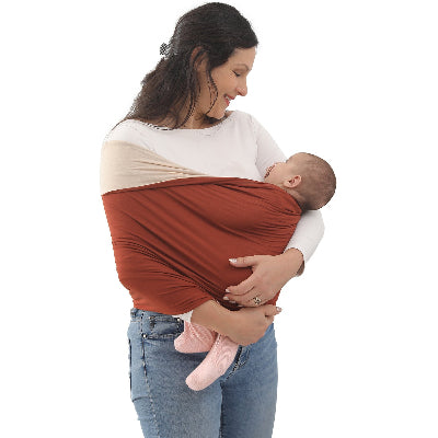 porte bébé souple et sécuritaire marron