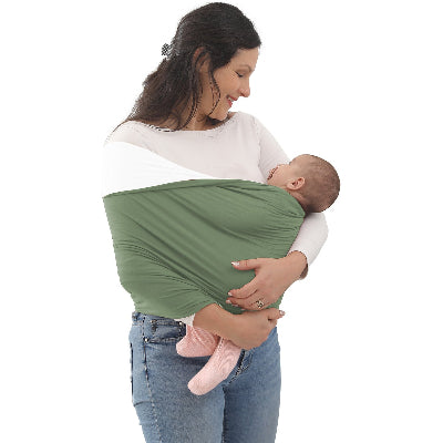 porte bébé souple et sécuritaire vert clair