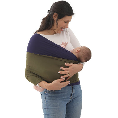 porte bébé souple et sécuritaire vert kaki