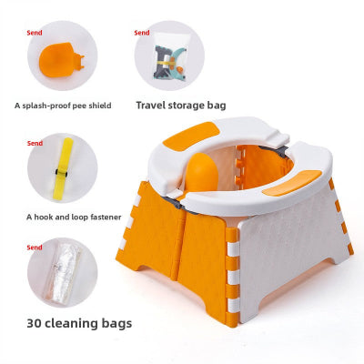 pot pliable de voyage orange