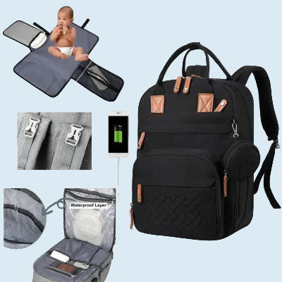 sac dos langer noir