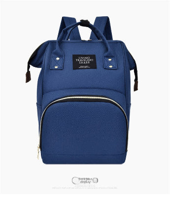 sac à dos à langer bleu marine