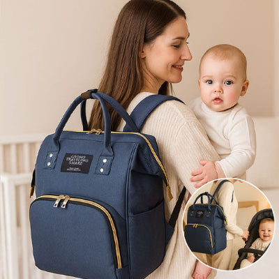 sac a langer bleu marin - sac à dos