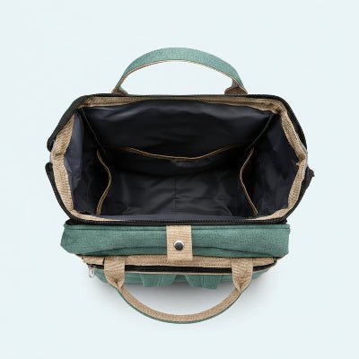 SAC A LANGER VERT | BERCEAU PLIABLE™ - Bébé Touriste
