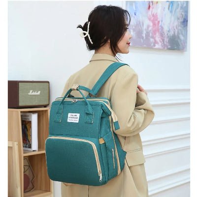 SAC A LANGER VERT | BERCEAU PLIABLE™ - Bébé Touriste