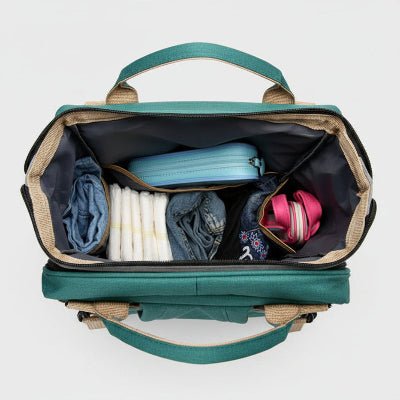 SAC A LANGER VERT | BERCEAU PLIABLE™ - Bébé Touriste