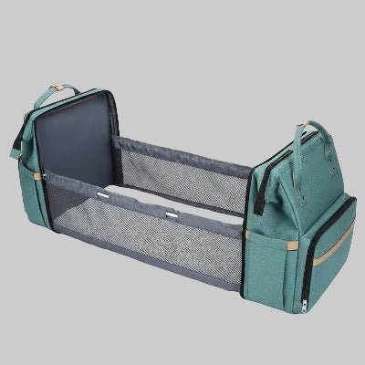SAC A LANGER VERT | BERCEAU PLIABLE™ - Bébé Touriste