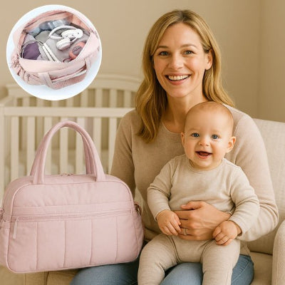 sac a langer multifonctions rose