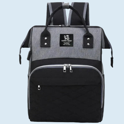 sac à langer noir gris