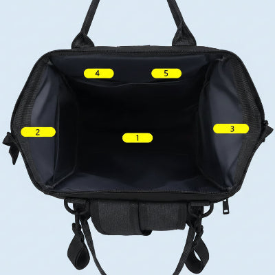 sac à langer noir