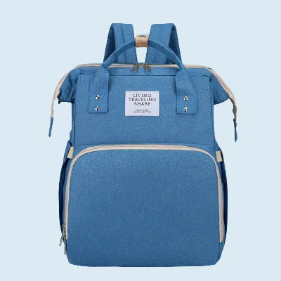 sac a langer bleu - lit bebe pliable voyage