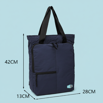sac a langer noir et bleu marine